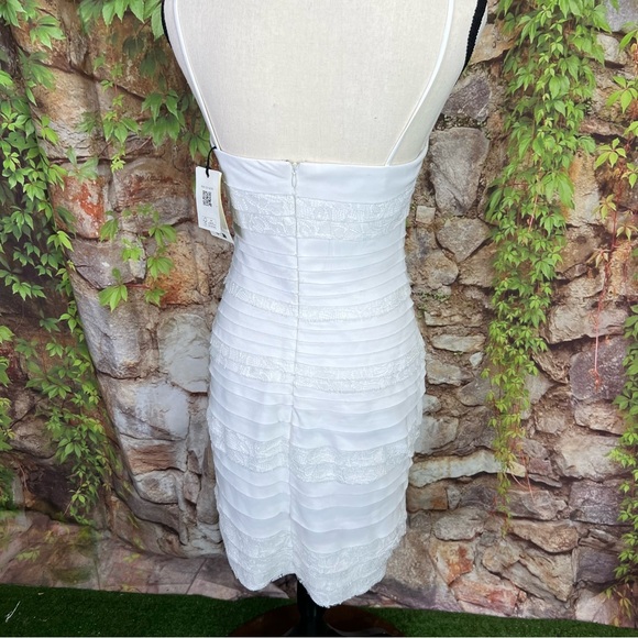 NWT TED BAKER Tiered Slip Dress, 0/XS - Picture 6 of 12